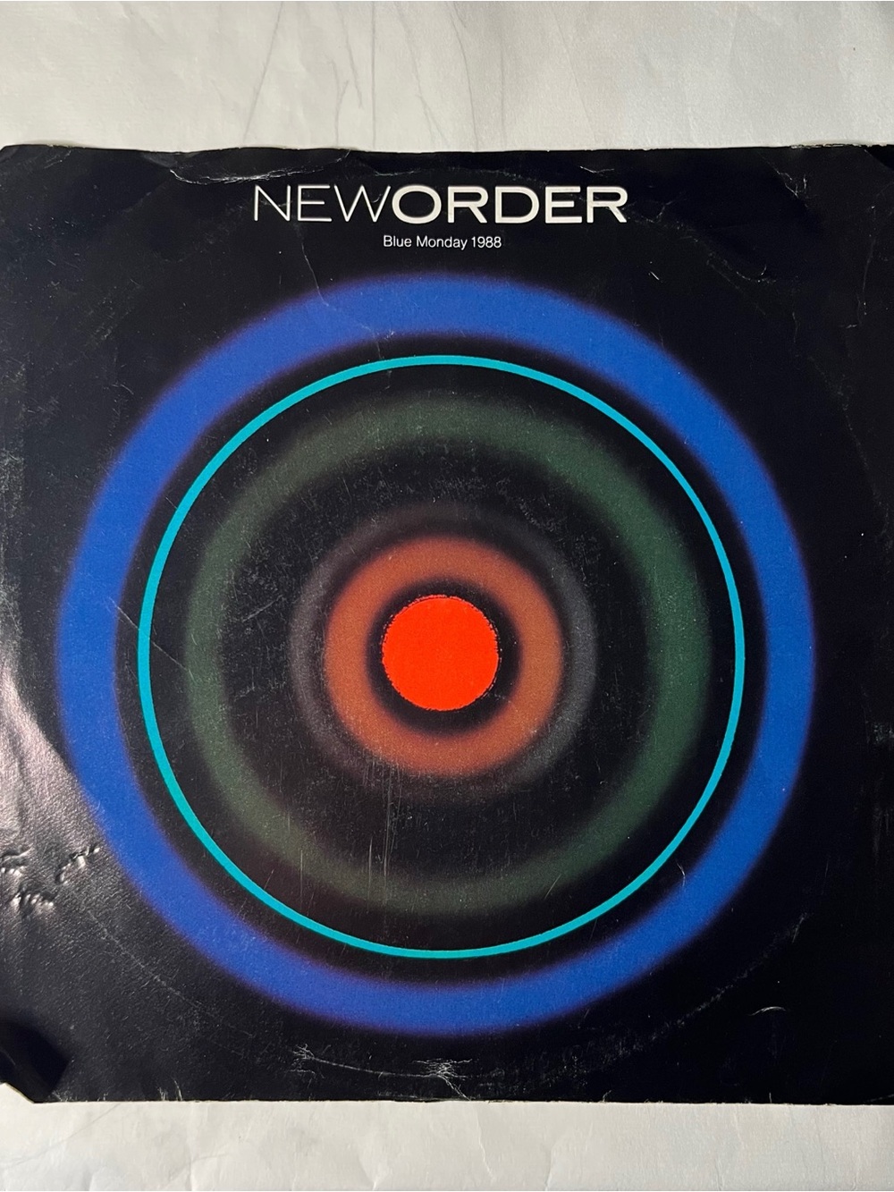 NEW ORDER Blue Monday 1988 Record Cover - Black, Blue, Green, Red